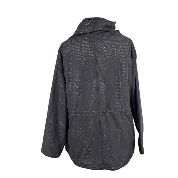 Fabletics 2X Liora Pullover Iron/Sterling Athleisure Sport Jacket Windbreaker - Picture 7 of 10